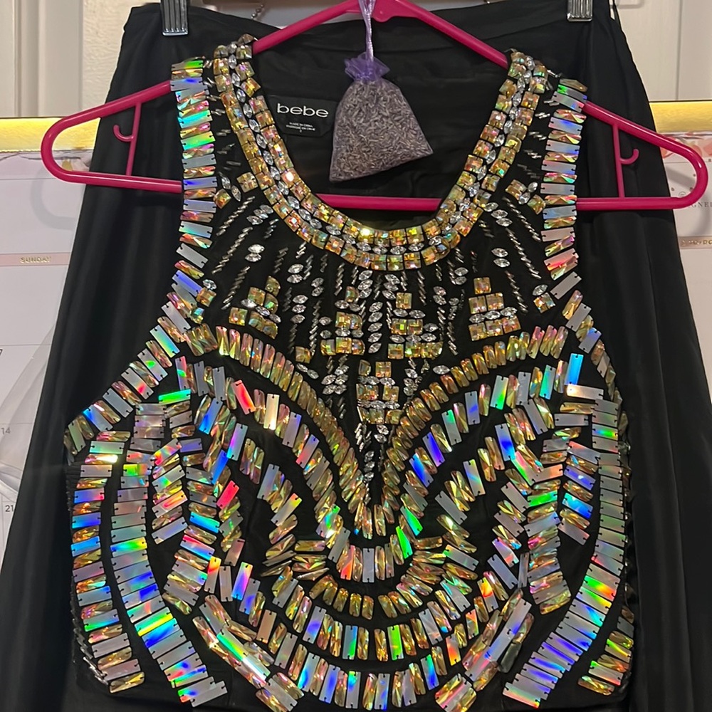 Bebe Two Piece Evening Outfit